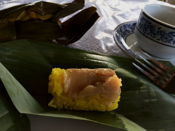 Present #2 - Sticky rice with kaya (coconut jam)
