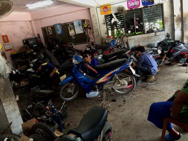 The 2nd shop - the "small bike" workshop.