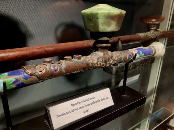 A opium pipe. This must have been used by one of the richer folks.