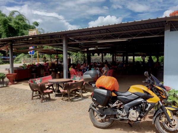 After all the border crossing hassle, I stopped by a restaurant along the highway for lunch. This is one of the most decent-looking restaurants along the road from Huay Xai to Luang Namtha.