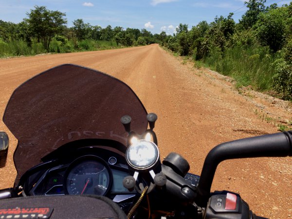 ...and I thought that Laos' roads were bad. It's worse in Cambodia.