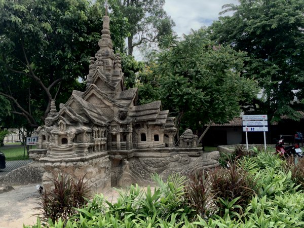 Model of the Sanctuary of Truth just outside the attraction.