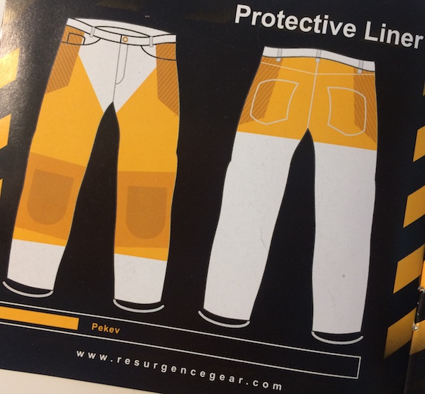 The Resurgence Jeans PEKEV liner covers most of the important parts.