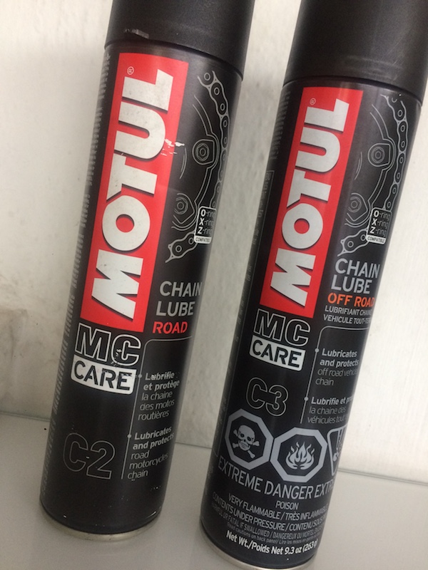 MOTUL C1-C3 Chain Clean & Lube Spray Motorcycle Enduro Road Cross 400 ML X2