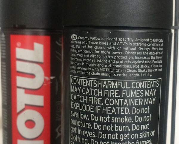 Motul C3 MC Care MOTO Chain lube Off Road graisse huile Lubr..