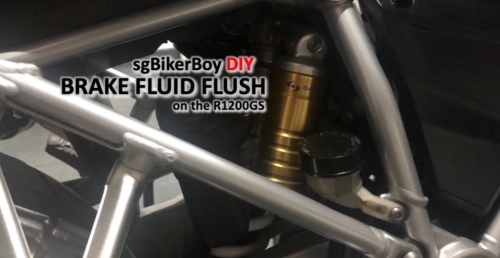 Brake Fluid Flush on my BMW R1200GS LC